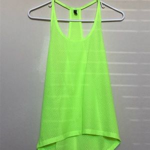 Neon Sheer Jersey Workout Tank